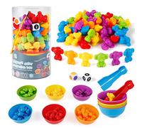 Victse Montessori Juguete 3 Años, Montessori Juguete Educativo, Juego de Combinación de Color, Juguetes Apilar Habilidades Matemáticas y Clasificación, Juguetes Educativos 3 4 5 6 Años (Koala)