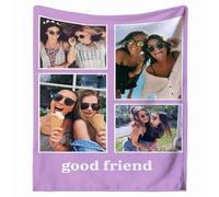 VICVIK Manta Personalizada,Manta Personalizada con Foto,Mantas Fotos Personalizadas con Foto y Texto Regalos para Madres Cumpleaños para Novio Tu Novia Regalo Padre Madre