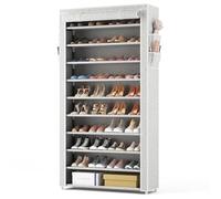 Vicye Zapatero Tela de 11 Niveles, Organizador de Zapatos con Funda de Tela, Zapatero Grande y Alto para 34-40 Pares Tacones Altos, Zapatillas, Adecuado para recibidor, Entrada, Estampado