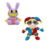 Vicyol S&D 2 Ud Peluche de Circo Digital. Muñeco de Peluche Pomni y Jax de Amazing Digital Circus. Juguete de Regalo Infantil para Niños y Niñas.