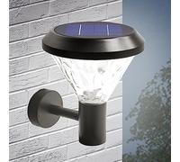 Vicyol S&D Farol de Pared Solar Exterior, Lámpara LED en Aplique, Foco Impermeable con Mando a Distancia Y Encendido Inteligente para iluminación de Jardín, Entrada, Terraza, Patio