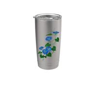 Vid de flores silvestres Morning Glory de estilo victoriano Vaso térmico de acero inoxidable de doble pared