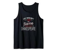Vida angustiada Igual sin Eslogan humorístico de Shakespeare Camiseta sin Mangas