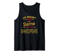 Vida angustiada Igual sin Eslogan humorístico de Shakespeare Camiseta sin Mangas