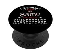 Vida angustiada Igual sin Eslogan humorístico de Shakespeare PopSockets PopGrip Adhesivo
