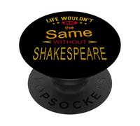 Vida angustiada Igual sin Eslogan humorístico de Shakespeare PopSockets PopGrip Adhesivo