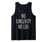 Vida antienvejecedora sana Biohacking del bienestar del envejecimiento de la longevidad Camiseta sin Mangas