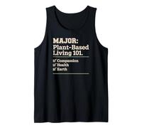 Vida basada en Plantas 101: Lista de verificación de compasión, Salud, Tierra Camiseta sin Mangas