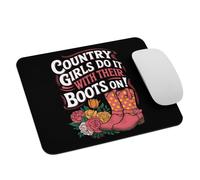 Vida Campestre Vaquera Las Chicas De Campo Lo Hacen con Sus Botas Puestas Mousepad Antideslizante Mouse Pad Agradable Alfombrilla De Escritorio para Hogar Gaming Ordenador 25X30Cm