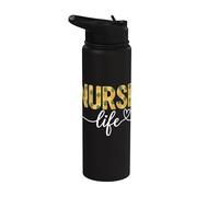 Vida de enfermera, para mujeres | RN, LPN, CNA | Atención médica, enfermera Stainless Steel Insulated Water Bottle