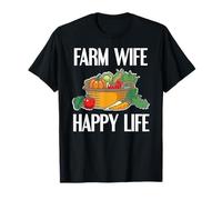 Vida De Granja Esposa Campo Humor Rural Orgullo Camiseta