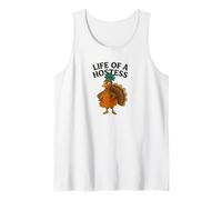 Vida de una anfitriona Acción de Gracias Turquía Showgirl Diseño Camiseta sin Mangas