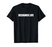 Vida del diseñador Camiseta, Hombre, Negro, 5XL