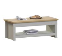 Vida Designs Arlington-Mesa de café, Madera de ingeniería, Gris, H 40.5 x W 105 x D 47 Cm