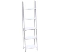Vida Designs Bristol 5 Nivel Step Escalera Estantería, Moderno A-Frame Independiente Shelf Unit, Space-Saving Storage for Sala de Estar, Dormitorio or Oficina, H175.5xW48xD38.5cm (Blanco)