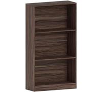 Vida Designs Cambridge-Estantería Mediana de 3 Niveles, de Madera de Nogal, Unidad de Almacenamiento para Oficina, Sala, 108 x 60 x 24 cm