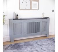 Vida Designs Chelsea - Cubierta Ajustable Gris para radiador | Armario de calefacción de Listones Moderno, fácil de Instalar, Ideal para Sala de Estar, Pasillo o baño