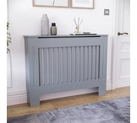 Vida Designs Chelsea - Cubierta de radiador Gris Mediano | Armario de calefacción Moderno con Listones, fácil de Instalar, Ideal para Sala de Estar, Pasillo o baño
