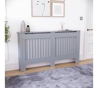 Vida Designs Chelsea - Cubierta Grande para radiador Gris | Armario de calefacción Moderno con Listones, fácil de Instalar, Ideal para Sala de Estar, Pasillo o baño