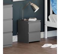 Vida Designs Denver - Mesita de Noche con 2 cajones (Gris)