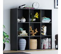 Vida Designs Durham Cube - Estantería organizadora de Almacenamiento para Sala de Estar, Muebles de Oficina en casa (9 Cubos, Negro)