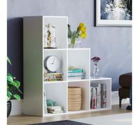 Vida Designs Durham - Estantería para escaleras, Organizador de Almacenamiento, Muebles de Sala de Estar (6 Cubos, Blanco)