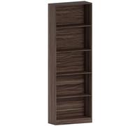 Vida Designs Home Discount Cambridge - Estantería de Madera de Nogal, 5 estantes, Extragrande, para Oficina o Sala de Estar