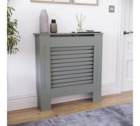 Vida Designs Milton - Cubierta para radiador (Tablero DM Pintado, tamaño pequeño, 82 x 78 x 19 cm), Color Gris