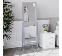 Vida Designs Nishano - Espejo Rectangular de Longitud Completa, Color Gris