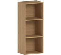 Vida Designs Oxford - Estantería de 3 estantes, Hecha de Madera de Roble, para Oficina, Sala de Estar Moderno 80 x 32 x 24 cm Roble