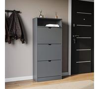 Vida Designs Zapatero de 3 cajones con Estante, Color Gris