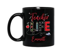 Vida Docente Tazón De Café Graciosa Tazas Té Novedad Tazas De Regalo Regalos Divertidos Para Novios Colegas Oficina 330ml