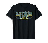Vida Electricista Trabajador De Oficio Sparky Electrico Camiseta