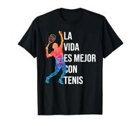 Vida es Mejor con Tenis Entrenador Tenista Jugador De Tenis Camiseta