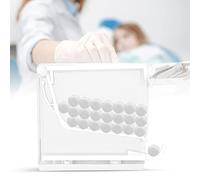 Vida exquisita: A, Dispensador de Rollos de Algodón, Dispensador de Rollos de Algodón de 4 Colores Soporte de Tipo de Prensa Divisorio Ideal para Uso Profesional y Doméstico (Blanco)