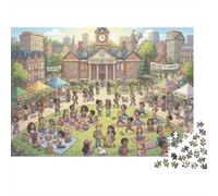 Vida Feliz en el Campus Puzzle 1000 Piezas Adultos Y Niños,14 Años+,Anti-estrés,Deco Pared Escuela,Premium,Cartón,Regalo Ideal,Rompecabezas,Relax,Desafío,Reto,Educativo 70x50cm