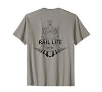 Vida ferroviaria para trabajadores ferroviarios y amantes de los trenes modelo Camiseta