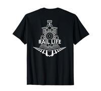 Vida ferroviaria para trabajadores ferroviarios y amantes de los trenes modelo Camiseta