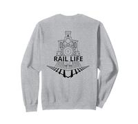 Vida ferroviaria para trabajadores ferroviarios y amantes de los trenes modelo Sudadera
