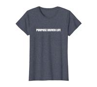 Vida impulsada por un propósito Camiseta, Mujer, Azul Jaspeado, S