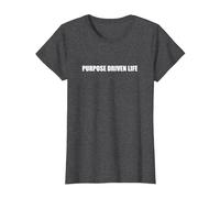 Vida impulsada por un propósito Camiseta, Mujer, Jaspeado Oscuro, L
