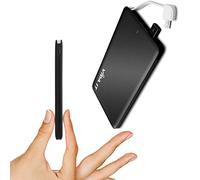Vida IT vCard+ Power Bank Mini Cargador Portátil de Bolsillo 4000mAh Batería Externa Universal para Viajar Pequeña y Fina Compatible con iPhone Android USB-C y Cable Integrado