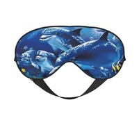 Vida Marina Azul Sea World Coral Delfín, Cubreojos completos Antifaz bloqueador de luz Antifaz para dormir Antifaz suave con los ojos vendados Noche