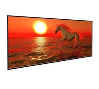 Vida Marina Diamond Painting Unicornio Diamond Painting Adultos, 5D DIY Pintura Diamante Manualidades Adultos Cristal Punto de Cruz para Decoración De Pared Del Hogar, Regalos 60x120cm PJY9 M-I
