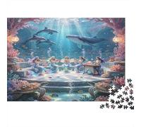 Vida Marina Jardín de Coral Puzzle de 1000 Piezas Papel para Adultos Escena fantástica submarina Puzzle para Toda la Familia Decoración Regalo 70x50cm/1000pcs