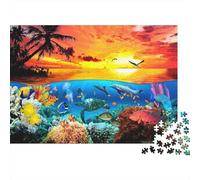 Vida Marina Puzzles 1000 Piezas De Cartón Grueso Puzle Clásico Anti Estrés Adultos para Actividad para Sobremesa como Regalo Original 70x50cm/1000pcs
