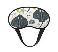 Vida marina Raya, Cubiertas oculares completas, antifaces para dormir que bloquean la luz, orejeras opacas para dormir