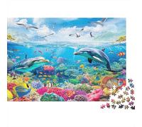 Vida Marina submarina 1000 Piezas Cartón Extra Grueso Rompecabezas Premium Fans De Adolescentes 12-18 Años Imposible Difícil Desafío Presente Divertido 70x50cm/1000pcs
