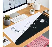 Vida Muerte Flores Alfombrilla Ratón XXL 800x300x2mm Alfombrilla ratón Gaming,Goma Antideslizante,Mouse Pad Lavable para Jugadores de PC, Oficina
