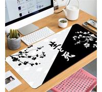 Vida Muerte Flores Alfombrilla Ratón XXL 800x300x2mm Alfombrilla ratón Gaming,Goma Antideslizante,Mouse Pad Lavable para Jugadores de PC, Oficina